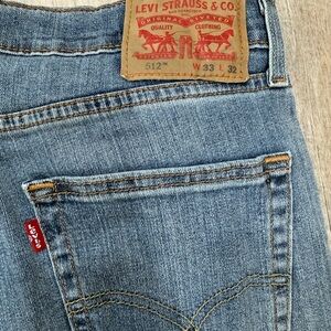 Levi's Men’s 512  Light Blue Straight Leg Jeans